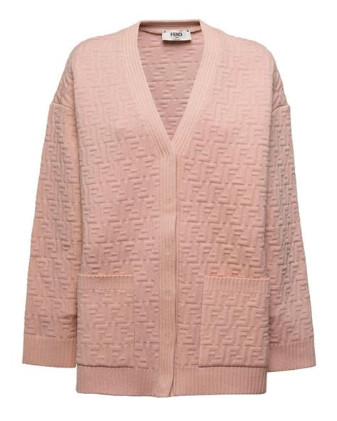 fendi pink cardigan|Fendi cardigan pink.